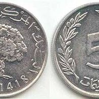 Tunesien 5 Millimes 1997 ## Kof1