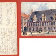 Hannover, Altes Rathaus gel.1916 (362) Serie " Alt-Hannover " No.695 Sign. lesen