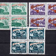 ro 6102 Ungarn Mi. Nr. 2894-96 o vierer Bl.