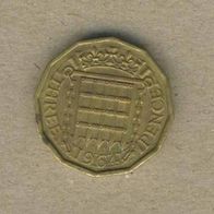 Großbritannien 3 Pence 1964