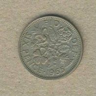 Großbritannien 6 Pence 1965