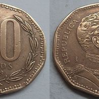 Chile 50 Pesos 1989 ## S10