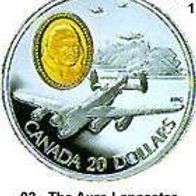 Kanada Luftfahrtserie Silber Gold Lancaster Bomber