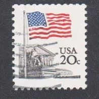 USA Freimarke " Flagge " Michelnr. 1522 A o