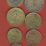 Frankreich 2000 Kursmünzsatz 1 Cent bis 2, - Euro kompl.