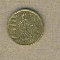 Frankreich 20 Cent 2000