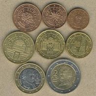 Österreich 2002 Kursmünzsatz 1 Cent bis 2, - Euro kompl. Siehe Bild Beschreibe meine