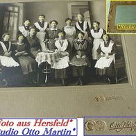 Orig-Foto ohne Rahmen aus Hersfeld * Hospital-Schwestern? * Studio Otto Martin um 1900