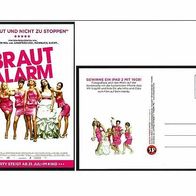 2 x Werbekarte "Brautalarm, sexy laut und nicht zu stoppen"
