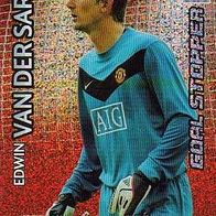 Champions League 09/10 Van der Sar (Manchester United) - Sonderkarte GOAL Stopper