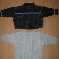 2 niedliche Jacken / Shirtjacke + Jeansjacke Gr.68