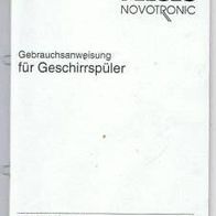 Gebrauchsanweisung Miele Novotronic