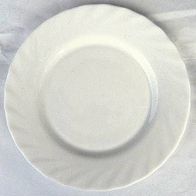 Teller (17) - weißer Porzellanteller ohne Muster