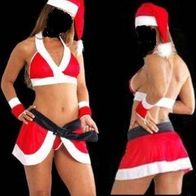 5 Teile Weihnachten Weihnachtsfrau Gogo Neu SEXY!!!: