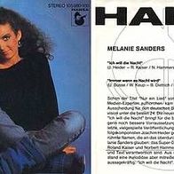 7"SANDERS, Melanie · Ich will die Nacht (Promo 1983)