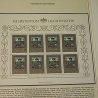 Liechtenstein, MNr.881/83 Kleinbogensatz postfrisch