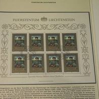 Liechtenstein, MNr.881/83 Kleinbogensatz gestempelt