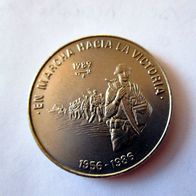 Kuba Münze 1 Peso, Cuba, En Marcha hacia la Victoria, 1989, weltweit nur 2.000Ex.