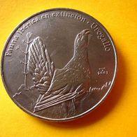 Kuba Münze 1 Peso, Cuba, Gedenkmünze bedrohte Tierwelt, Auerhahn Fauna 2007
