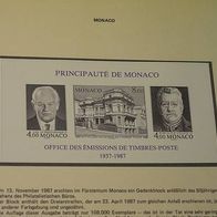 Monaco, MNr.1820/22 Block 37 B postfrisch