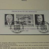 Monaco, MNr.1820/22 Block 37 A gestempelt