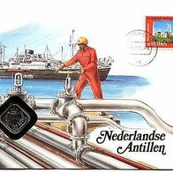 Numisbrief Niederländisch Antillen 5 Cents 1985 . ##351