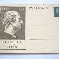 Postkarte Freiherr vom STEIN Briefmarke Deutsches REICH