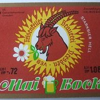 DDR-Bier-Etikette - Felsenkeller Dresden-MaiBock