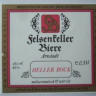 DDR-Bier-Etikette - Felsenkeller Biere, Arnstadt, Bock