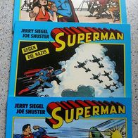 Superman Alben Nr. 1- 3 -- Comics aus dem Feest Verlag 1988