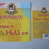 Bieretikett- Ingobräu Hell, Ingolstadt