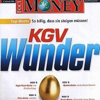 Focus Money 37/2006: KGV-Wunder