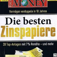 Focus Money 50/2007: Die besten Zinspapiere