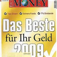 Focus Money 52/2008 + Sonderbeil. "Steuersparrente"