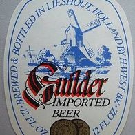 Bieretikett mit Mühle, Brauerei Guilder BV, Holland