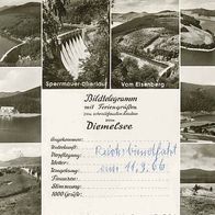 alte AK Diemelsee Talsperre Ittertal Zeltplatz um 1966