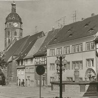 alte AK sw Sangerhausen Markt Kirche 1982