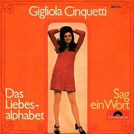 7"CINQUETTI, Gigliola · Das Liebes-Alphabet (RAR 1971)