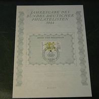 Jahresgabe 1984 Bund deutscher Philatelisten