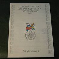 Jahresgabe 1998 Bund deutscher Philatelisten