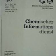 Chemischer Informationsdienst 7/1985