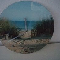 Wanduhr mit Ostsee Motiv ca. 30 cm Durchmesser