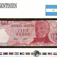 Notenbrief Argentinien, 100 Pesos ND(1976-78) unc ##307