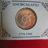 1/2 Dollar Washington unc 1982 Silber . . . ##710