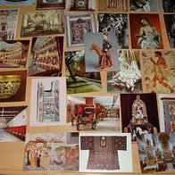 25 Alte Postkarten : Kunst und Geschichte