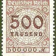 017 Deutsches Reich, Wert 500 Tausend Mark