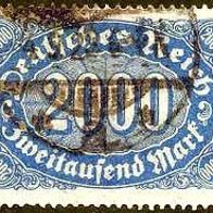 216 Deutsches Reich, Wert 2000 Mark