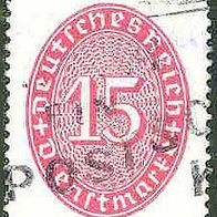 050 Deutsches Reich, Wert 15 - Dienstmarke