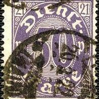 156 Deutsches Reich, Wert 50 Pfennig - Dienstmarke
