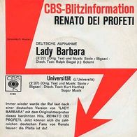 7"Renato Dei Profeti · Lady Barbara (deutsch) (CV Promo 1970)